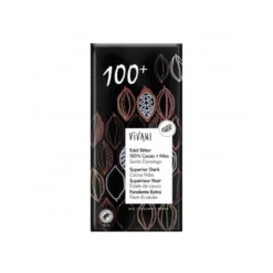 Chocolate Negro Superior 100% con Nibs de Cacao BIO Vivani 80g