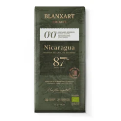 Chocolate Nicaragua 87% sin azúcar sin edulcorante Eco Vegano Sin gluten Blanxart 75g