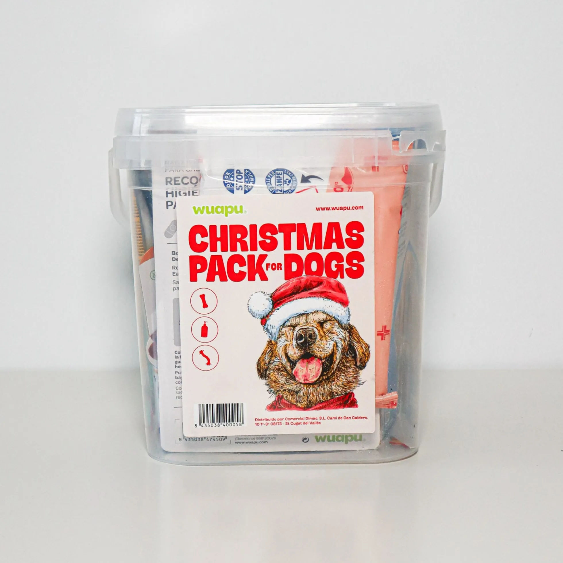 Christmas Pack Para Perro De Wuapu Con Snacks, Juguetes Y Alimento Húmedo