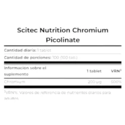 Chromium Picolinate 100 Tab.