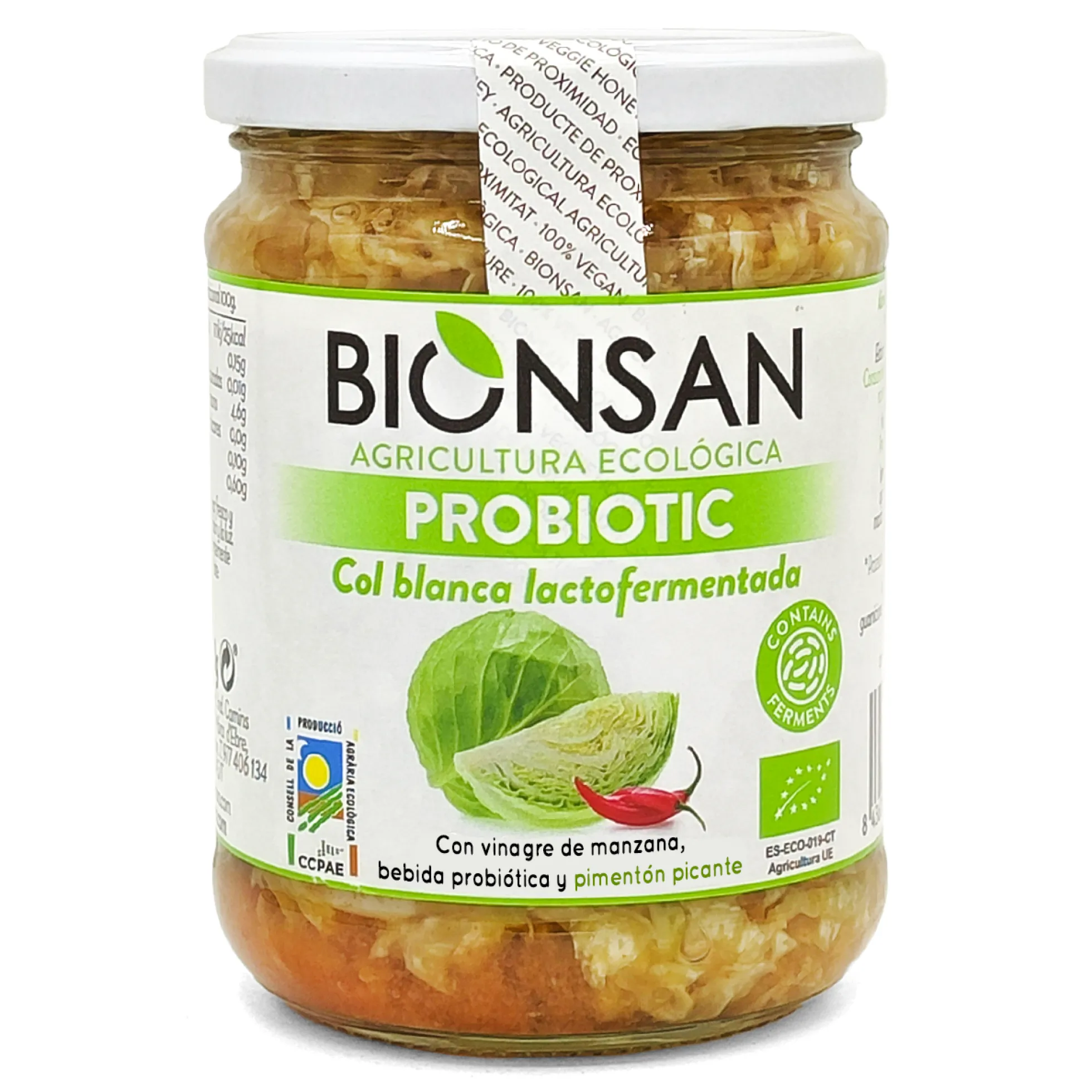 Chucrut Col Blanca Fermentada Eco Bionsan 420gr