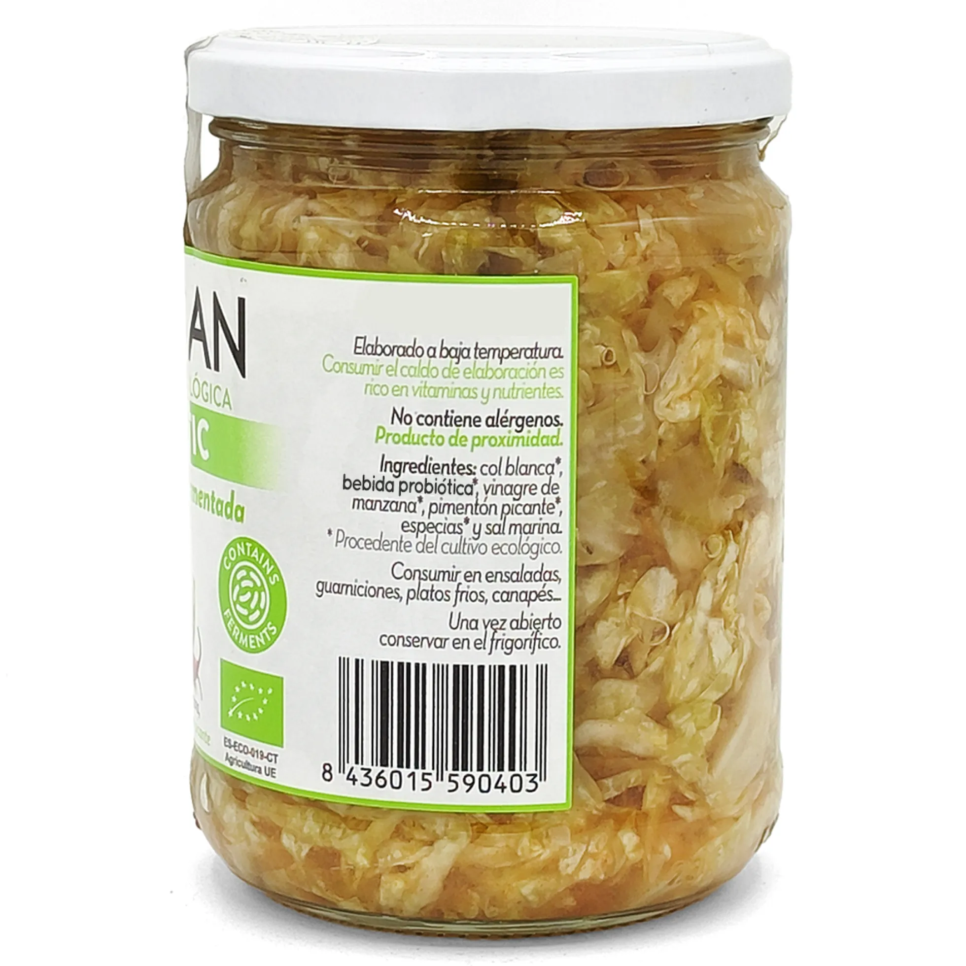 Chucrut Col Blanca Fermentada Eco Bionsan 420gr