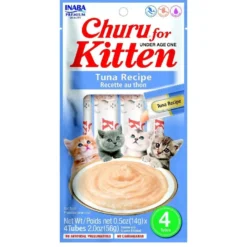 Churu Kitten receta de atún Snack cremoso para gatos 4 x 14 g
