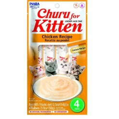 Churu Kitten receta de pollo Snack cremoso para gatos 4 x 14 g