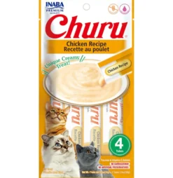 Churu receta de pollo Snack cremoso para gatos 4 x 14 g