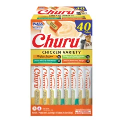 Churu Variedades de pollo Snack cremoso para gatos 40 x 14 g