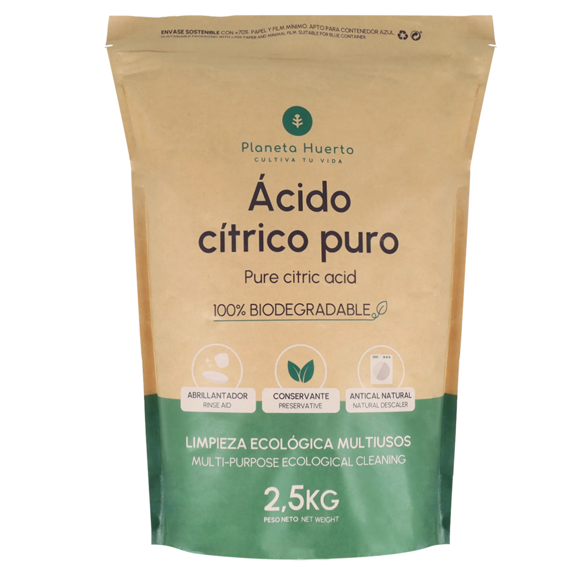Ácido cítrico Planeta Huerto 2,5 Kg