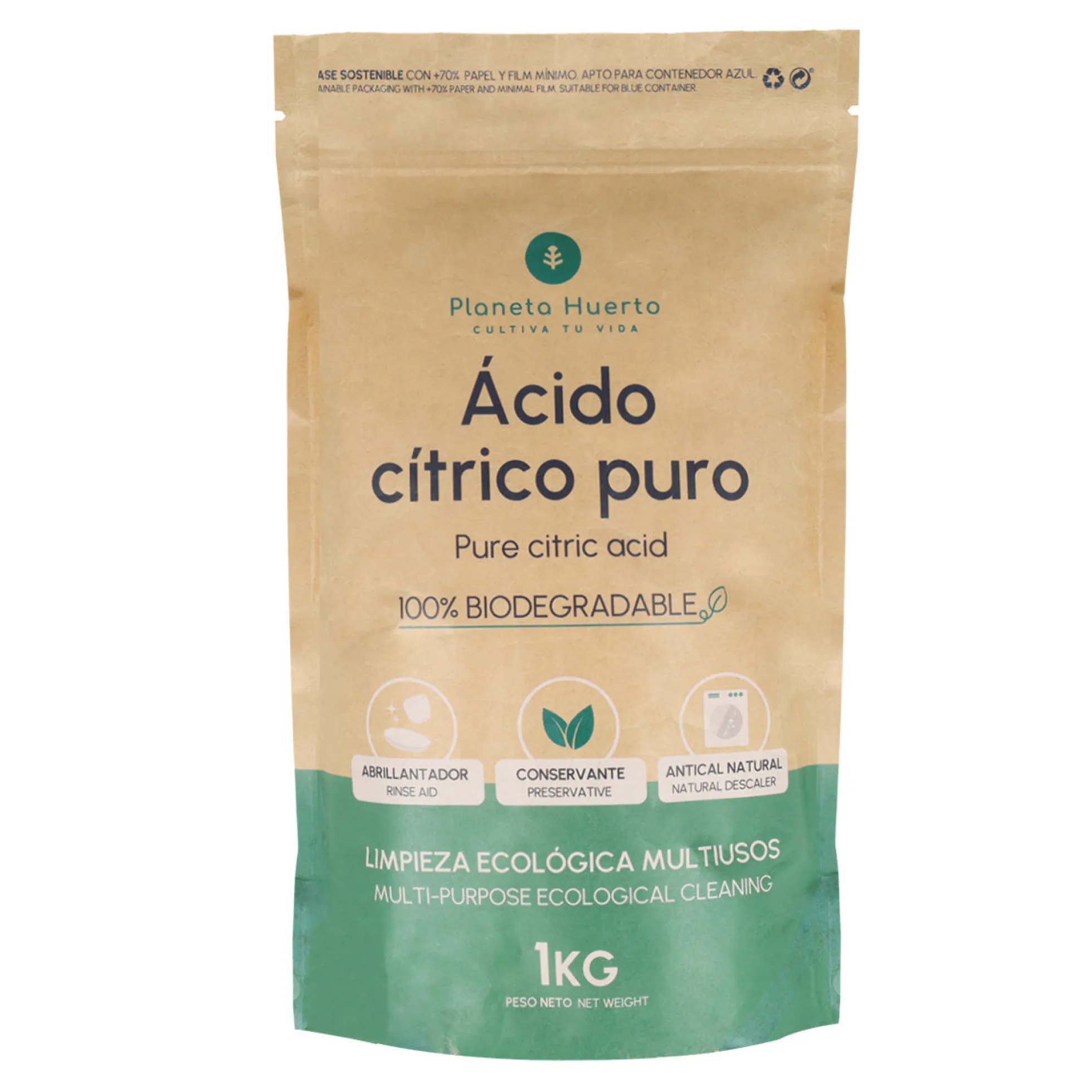 Ácido cítrico Planeta Huerto 1 Kg