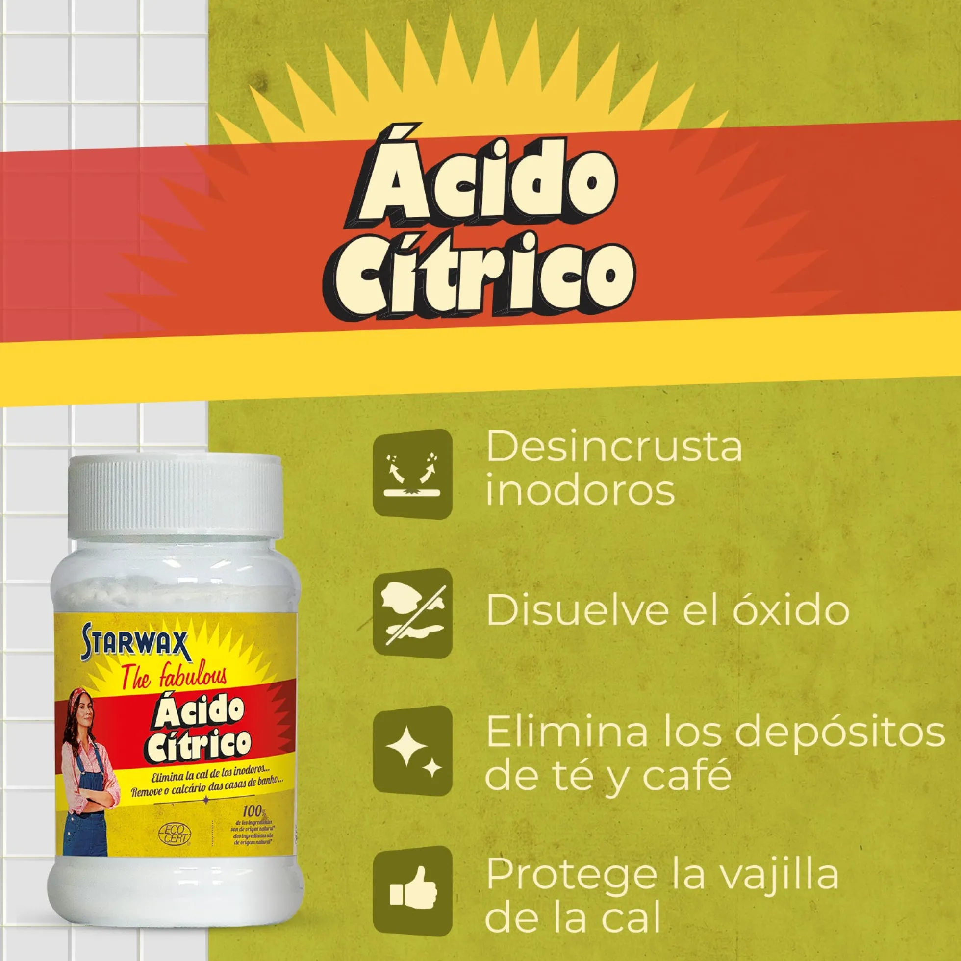 Ácido cítrico Starwax The Fabulous 400g c6