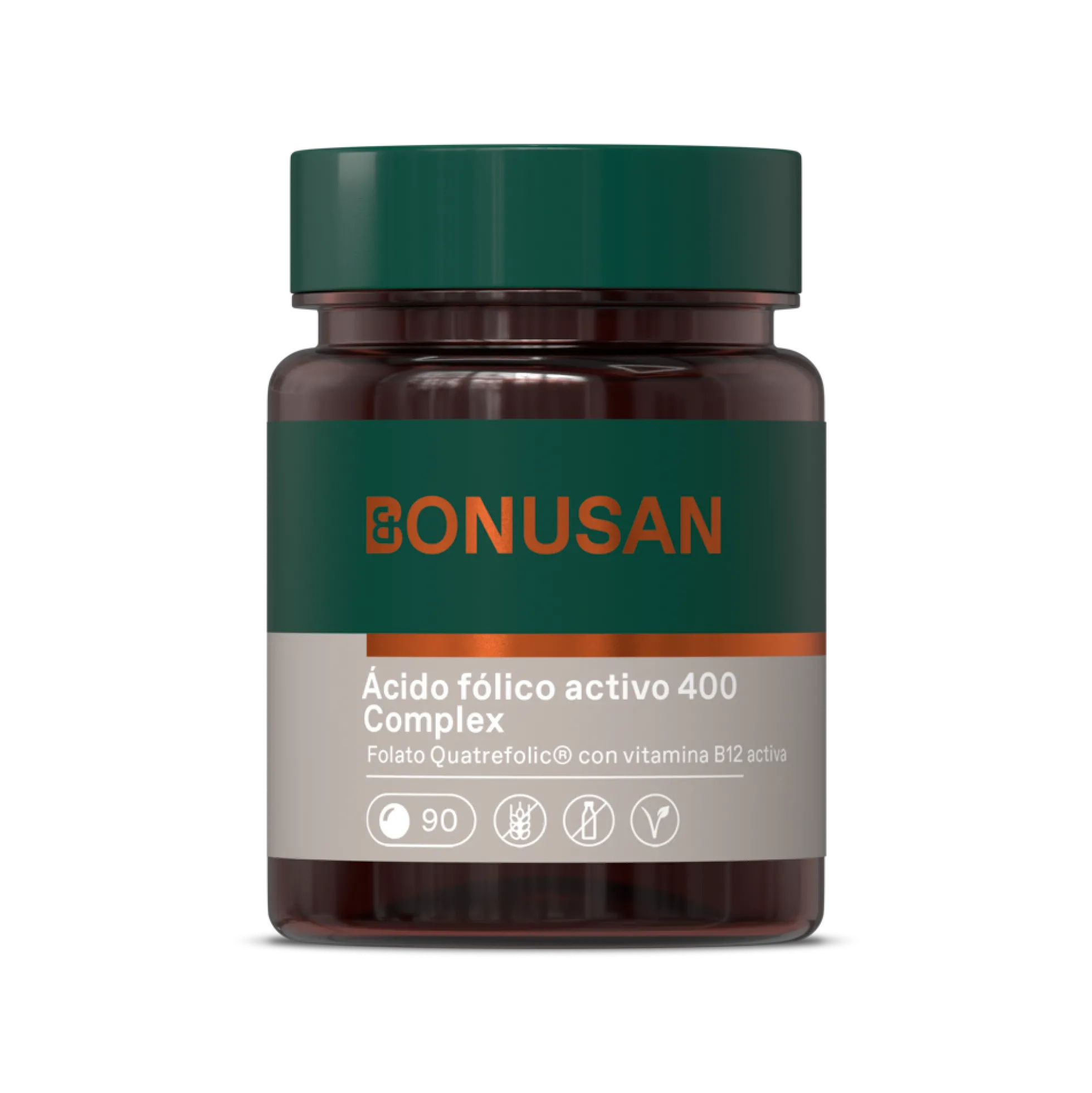 Ácido fólico activo 400 Complex Bonusan 90 comprimidos