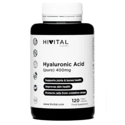 Ácido Hialurónico puro 400 mg Hivital 120 cápsulas veganas- antiarrugas Antiarrugas