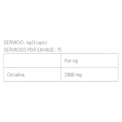 Citrulline Malate 300 Gr