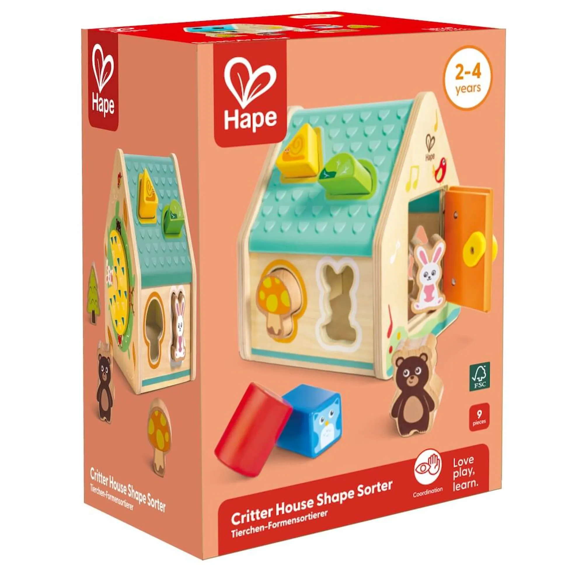 Clasificador Formas Critter House Hape
