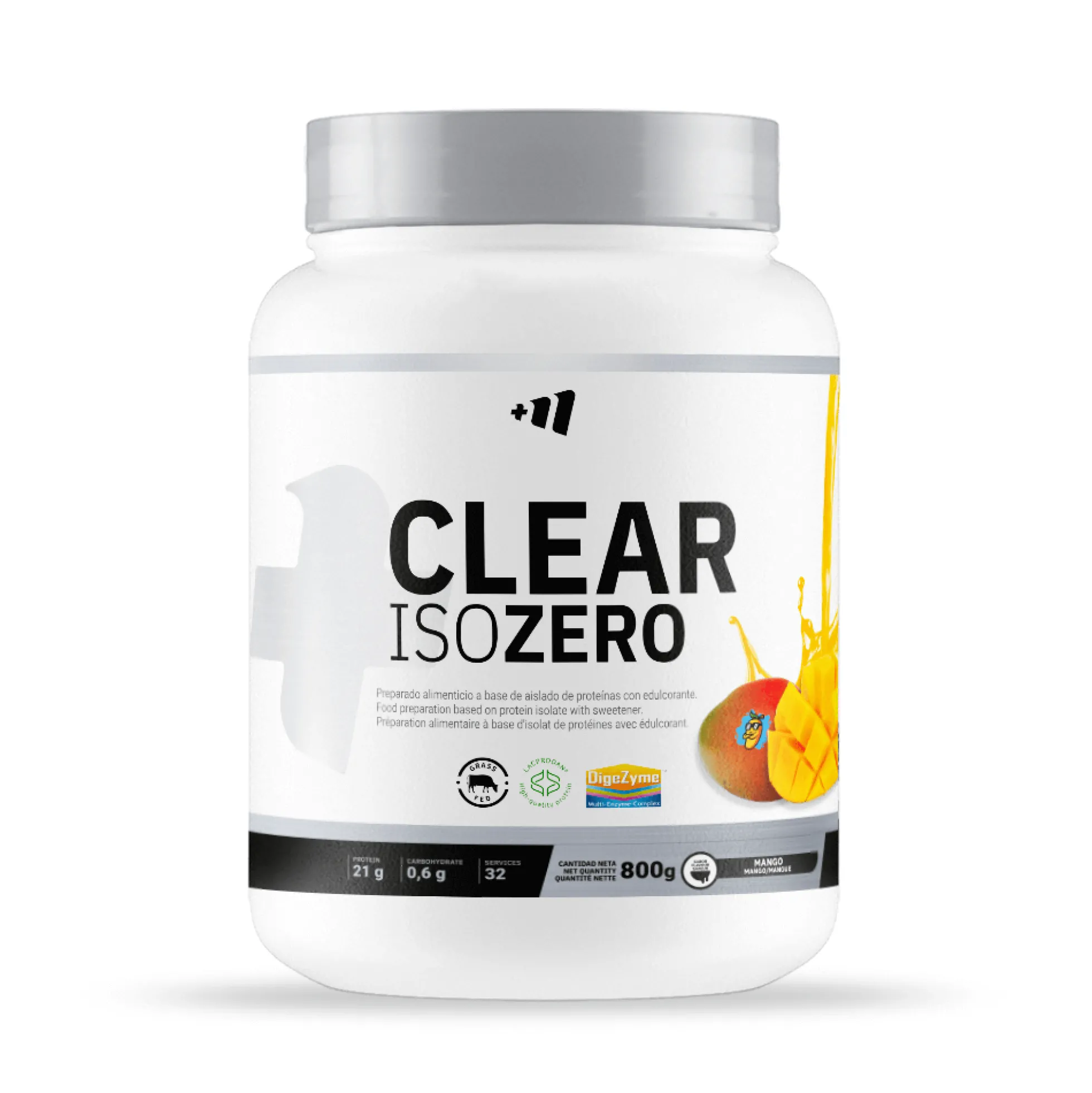 Clear Whey Isolate Zero - 800g - Mango Loco - Aumenta La Masa Muscular - Masmusculo