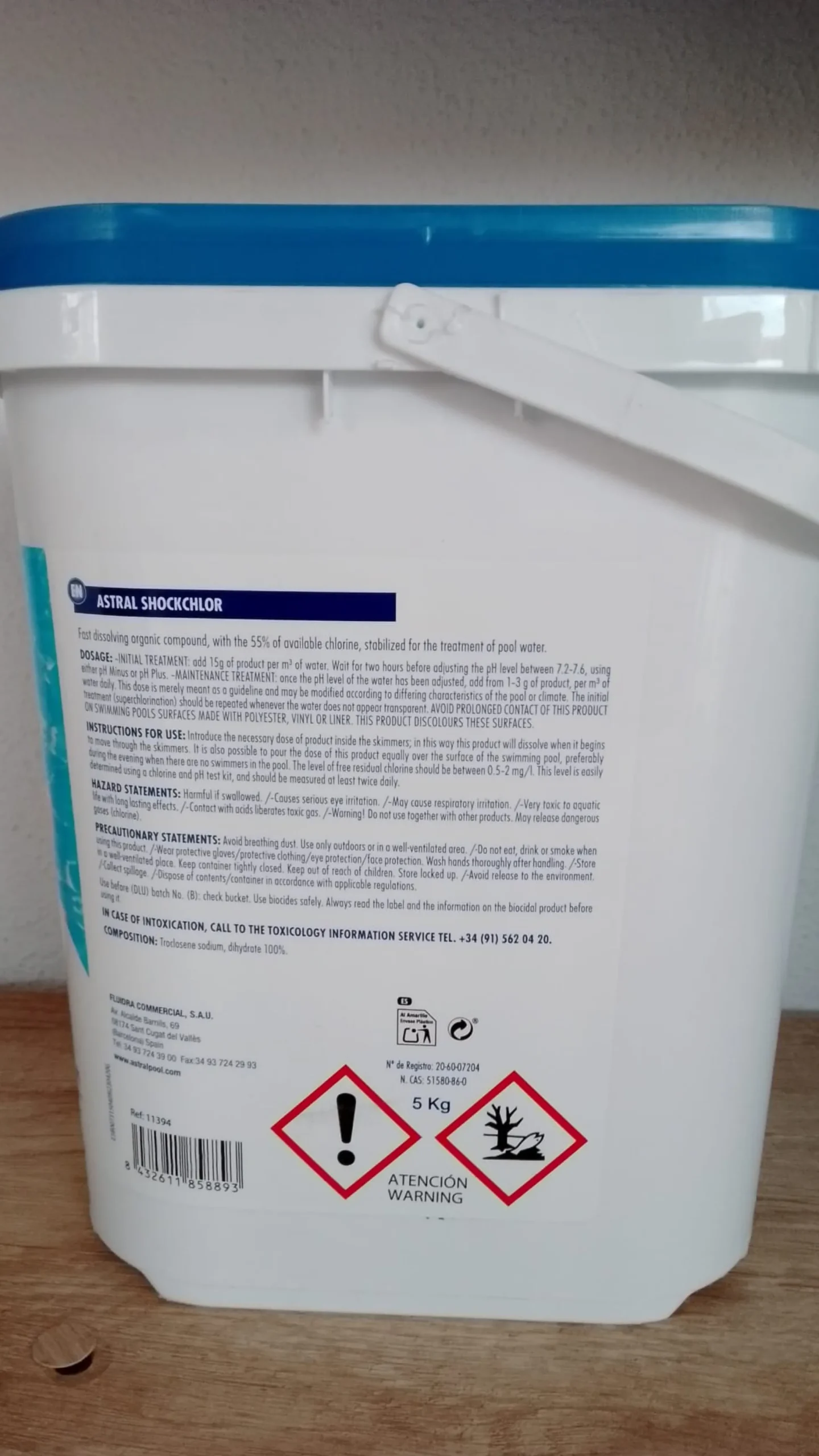 Cloro De Choque Granulado Astralpool 5 Kg