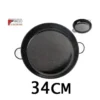 34 Cms Cazuela Esmaltada Negra Con Puntos Especial Para Cocinar Al Horno Vaello