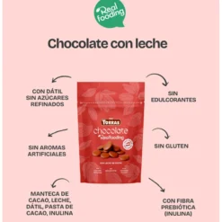 Cobertura en gotas leche Realfooding 200g