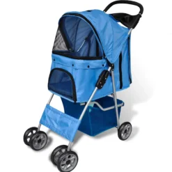 Cochecito Para Perros 15 Kg Azul