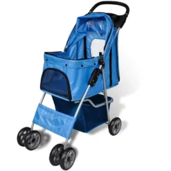Cochecito Para Perros 15 Kg Azul