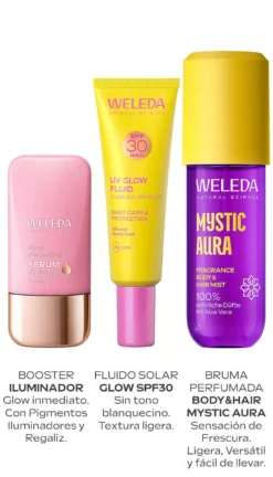 COCKTAIL RITUAL 2026 (Bruma Mystic Aura + Booster Iluminador + Fluido Solar Glow SPF30)