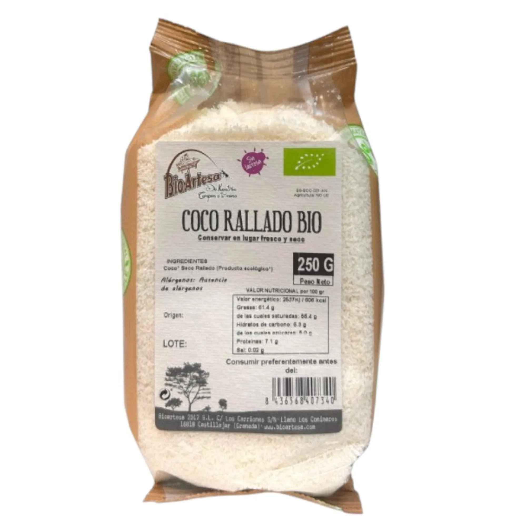 Coco Rallado Bio 250 Gr
