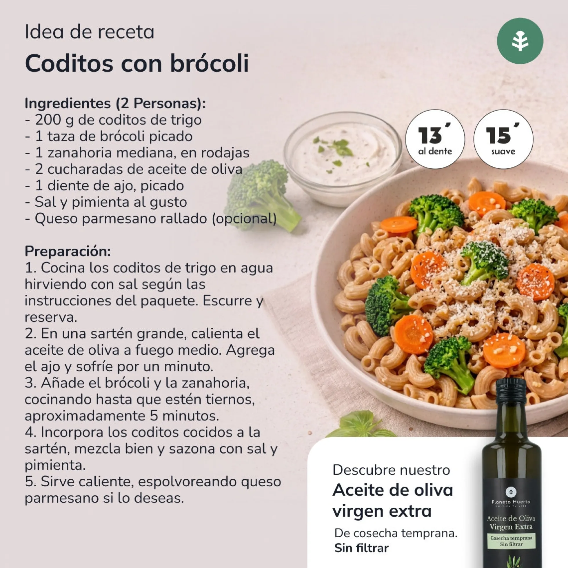 Coditos de trigo ECO Planeta Huerto 500gr