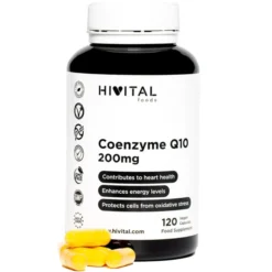 Coenzima Q10 200 mg 120 cápsulas veganas Hivital