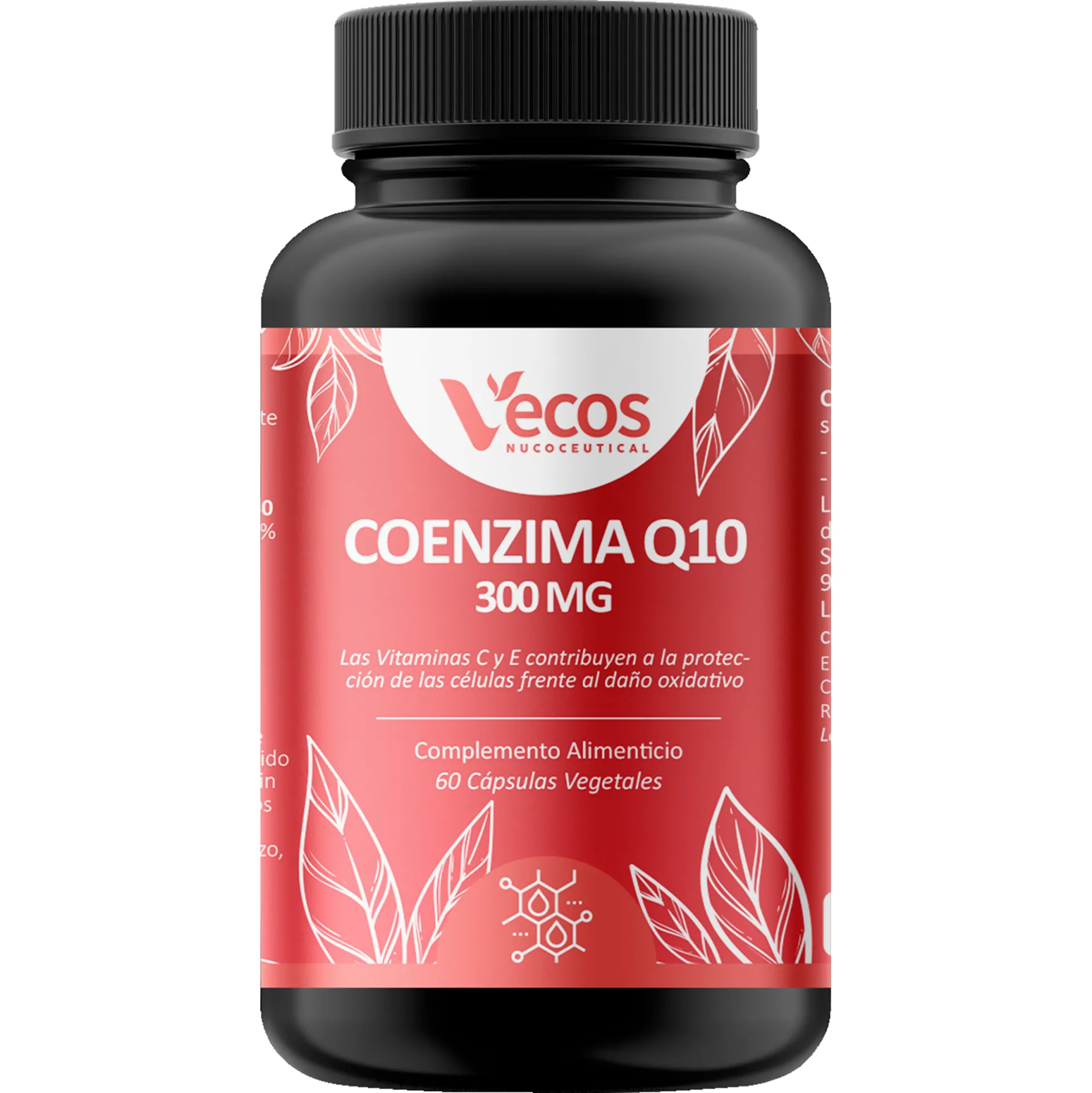 Coenzima Q10 300 Mg Vecos | Rendimiento Físico, Corazon Saludable Y Apoyo Energético