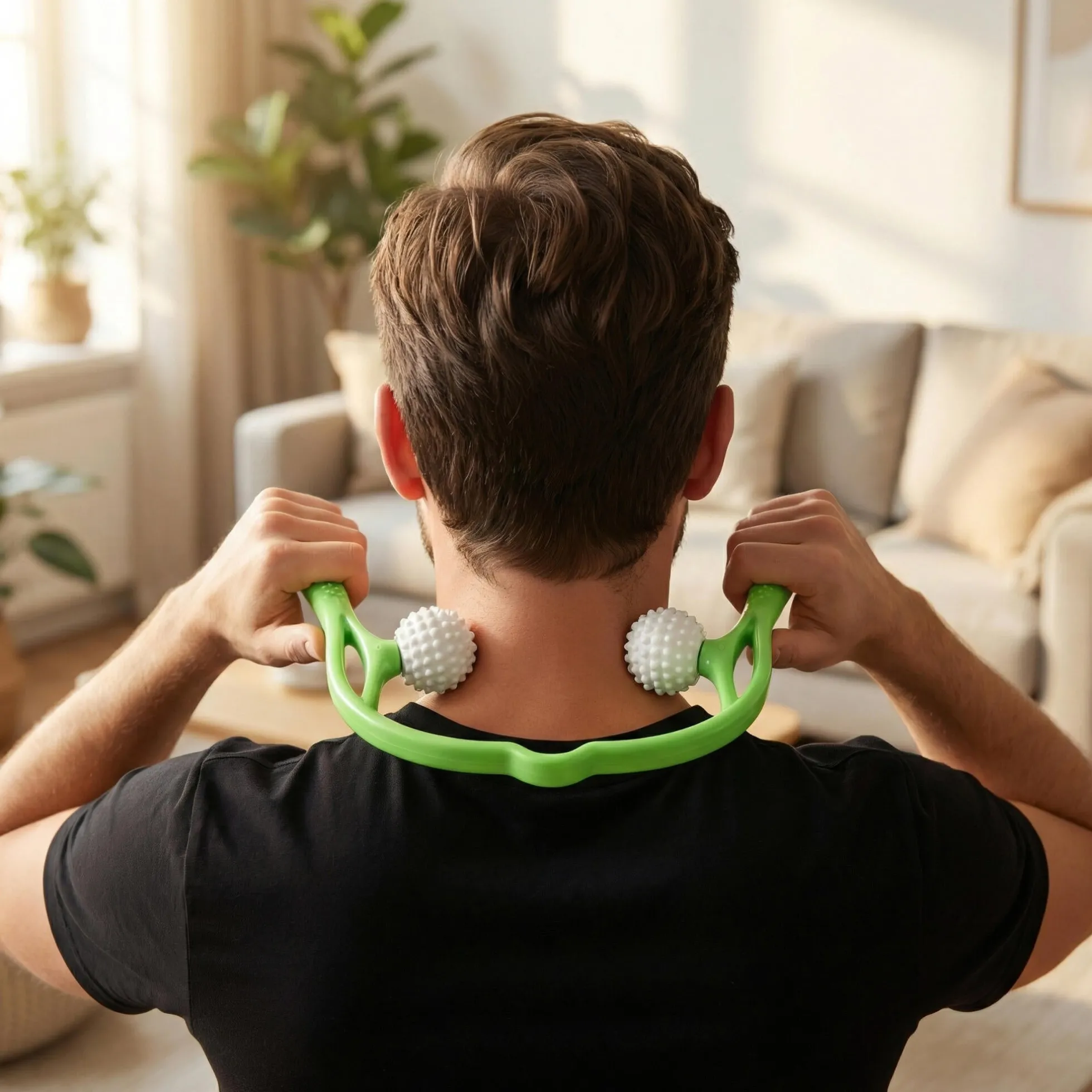 Cofre De Masaje Manual – Masajeador Cervical De Nuca Y Rodillo De Masaje Para Recuperación Muscular