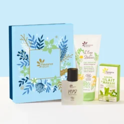 Cofre Hombre : Gel Ducha Verbena 200ml + Perfume Hombre 50ml + Jabón Leche Burra Verbena 100g