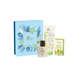 Cofre Hombre : Gel Ducha Verbena 200ml + Perfume Hombre 50ml + Jabón Leche Burra Verbena 100g