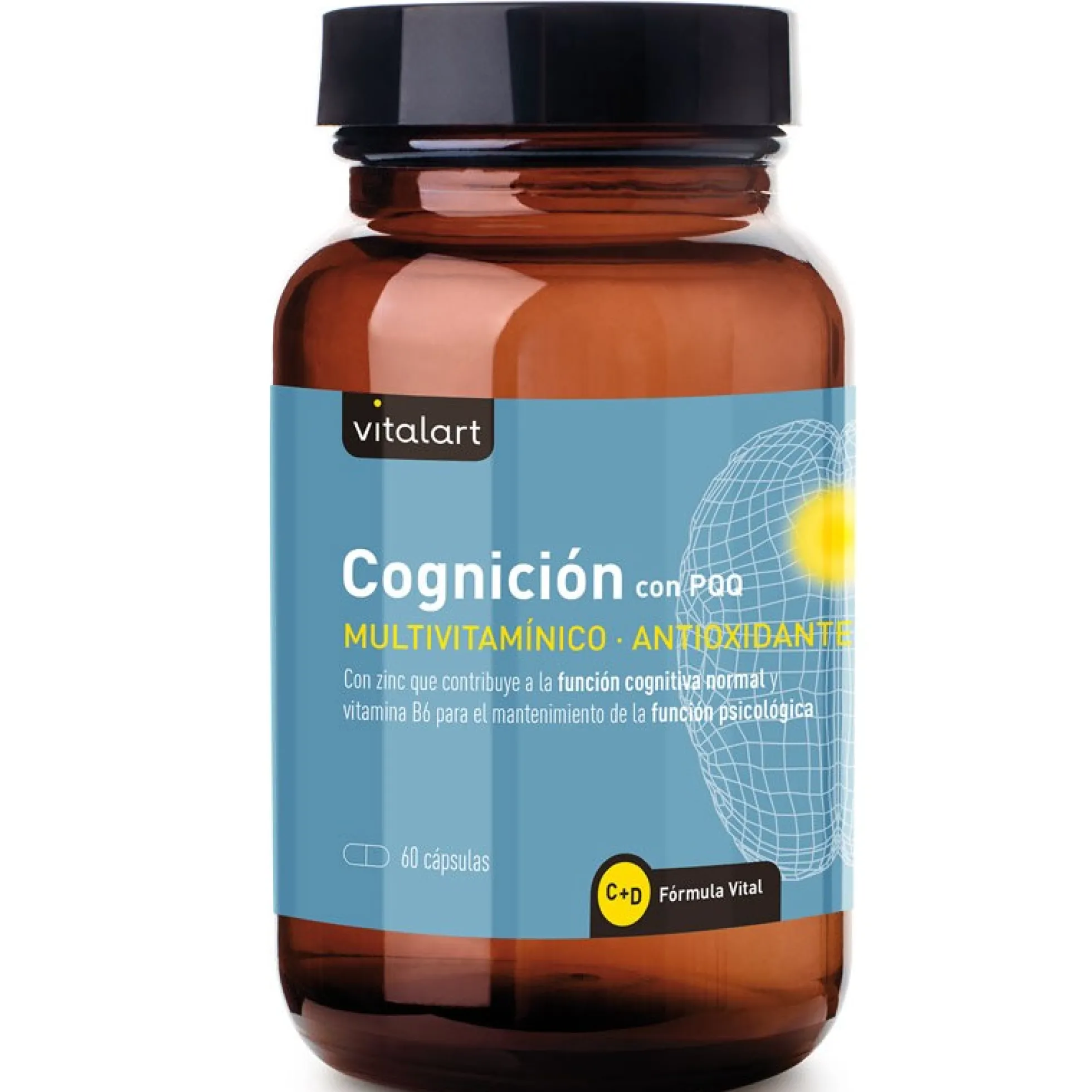 Cognicion con PQQ Vitalart 60 caps.