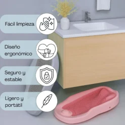 Cojín De Baño Para Bebé Almohada Flotante Y Antideslizante Para La Bañera Bathby