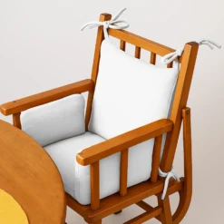 Cojín Para Trona De Algodón Orgánico Blanco