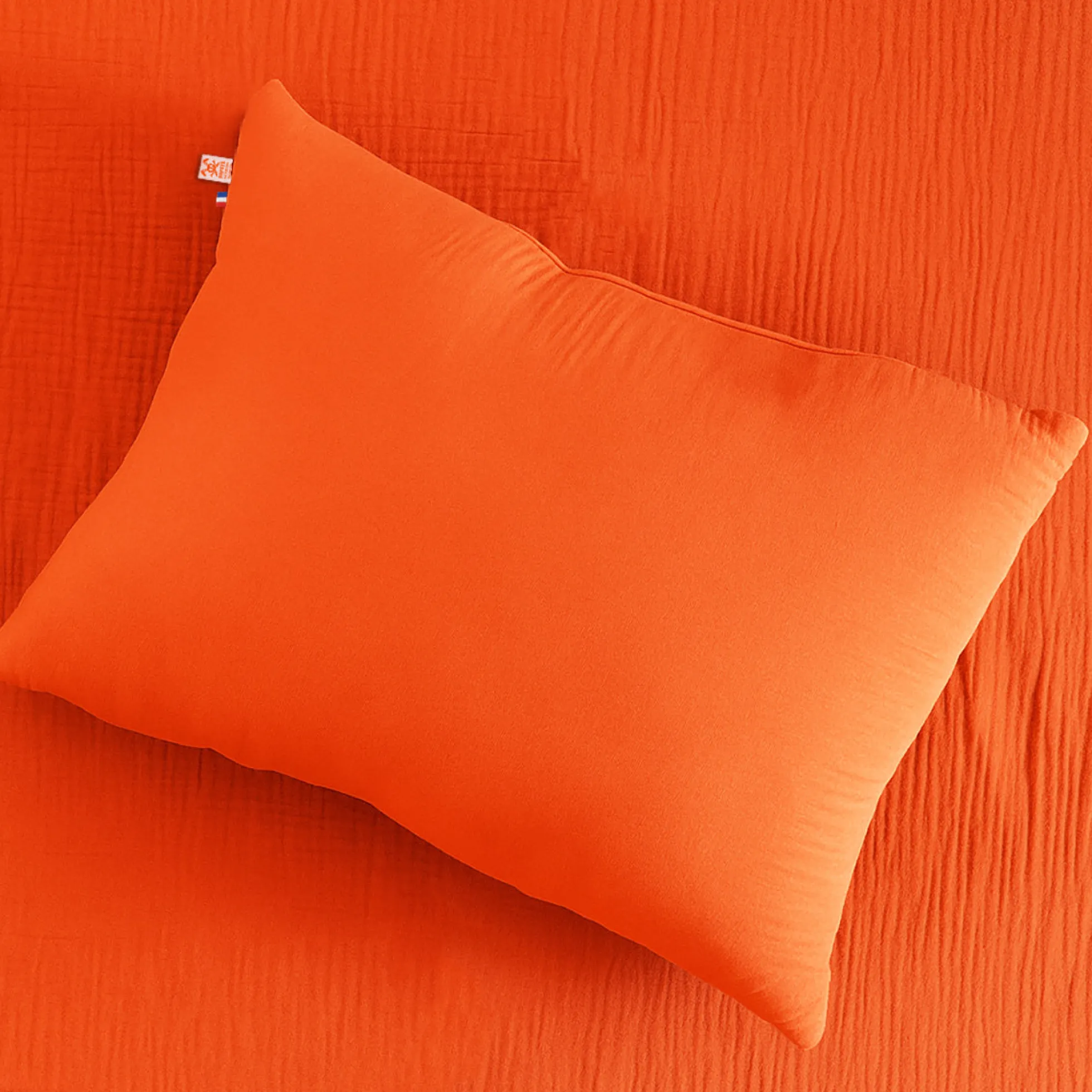 Cojín Rectangular De Algodón Orgánico Fresa