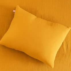 Cojín Rectangular De Algodón Orgánico Miel