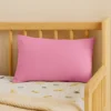 Cojín Rectangular De Algodón Orgánico Rosa