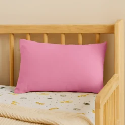 Cojín Rectangular De Algodón Orgánico Rosa