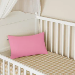 Cojín Rectangular De Algodón Orgánico Rosa