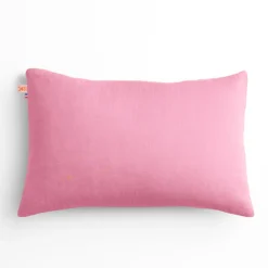 Cojín Rectangular De Algodón Orgánico Rosa