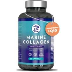 Colageno Marino Con Acido Hialuronico Con Vitamina C - 50 Capsulas - Para Articulaciones, Huesos, Piel, Cabello
