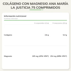 Colágeno con Magnesio Ana María La Justicia75 comprimidos