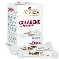 Colágeno con Magnesio sabor fresa Ana María la Justicia, 20 sticks
