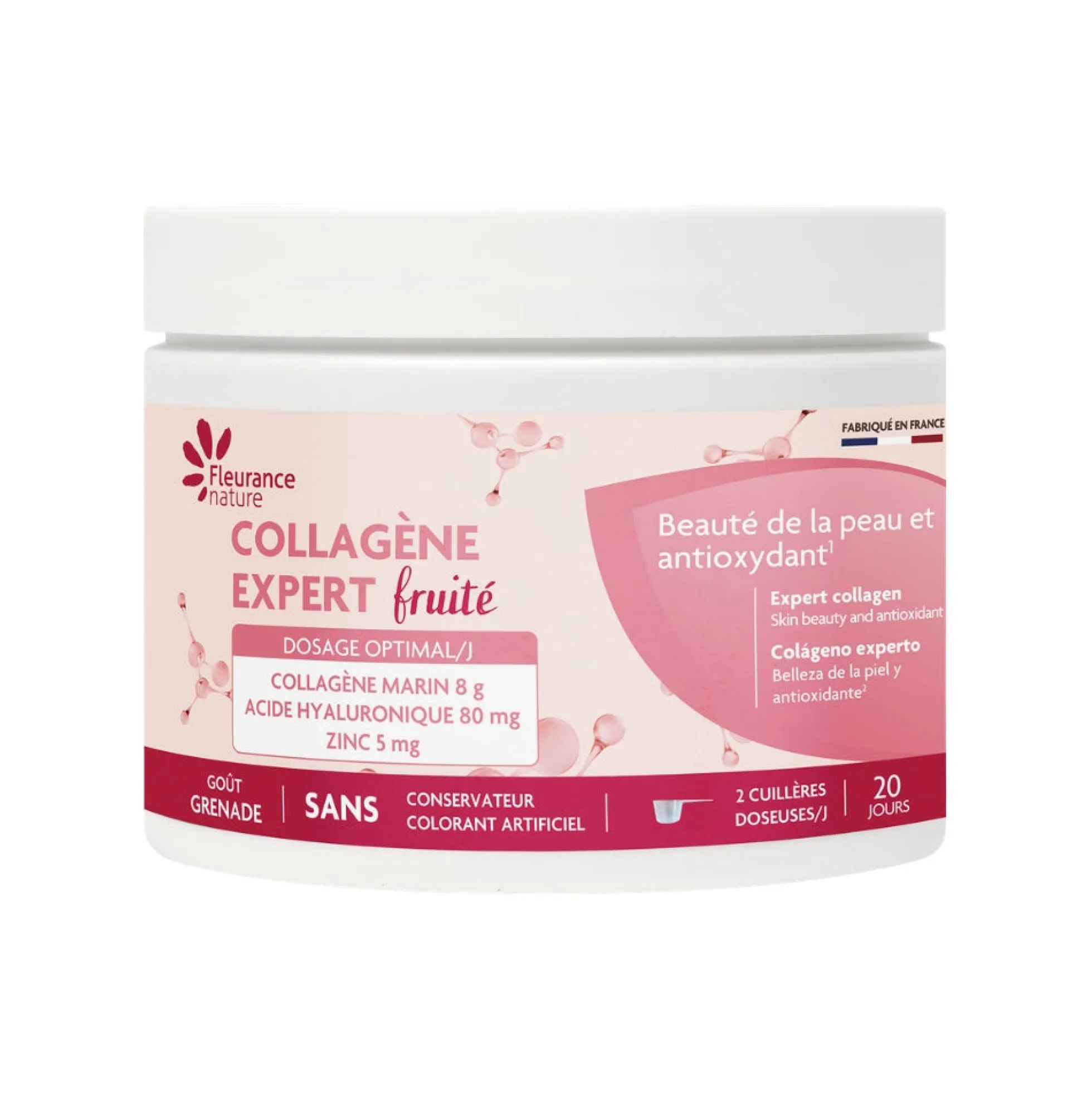 Colágeno Experto Afrutado Sabor Granada Fleurance Nature 190g