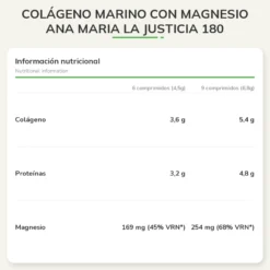 Colágeno Marino con magnesio Ana Maria la Justicia 180 comprimidos