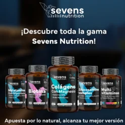 Colágeno Marino Con Magnesio + Glucosamina Condroitina Msm 6en1. Sevens Nutrition. Cuidado Articular, Óseo Y Cutáneo