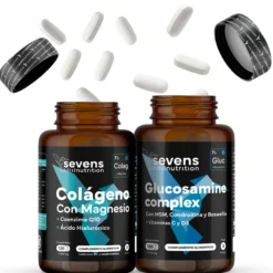 Colágeno Marino Con Magnesio + Glucosamina Condroitina Msm 6en1. Sevens Nutrition. Cuidado Articular, Óseo Y Cutáneo