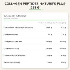 Collagen Peptides Nature's Plus 588 g