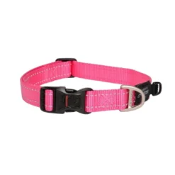 Collar Para Perro, Modelo Classic De Rogz Color Rosa. Talla M (12-22kg)