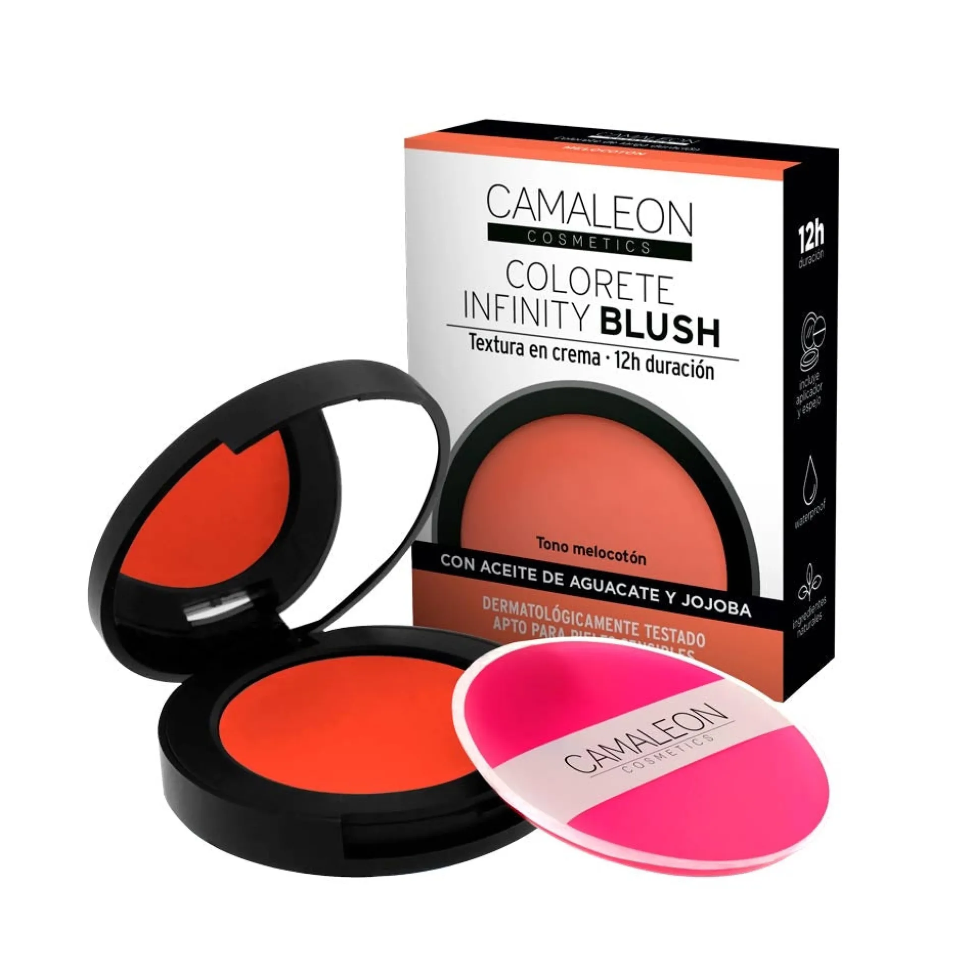 Colorete Infinity Blush Melocotón Camaleon Cosmetics